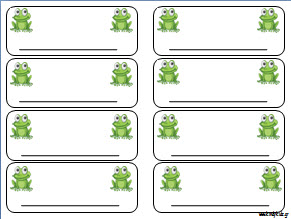 Ετικέτες - καρτελάκια για τα ονοματα των παιδιών στο νηπιαγωγείο